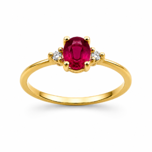 Anillo Verona con color y diamantes
