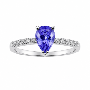 Anillo Drop con diamantes