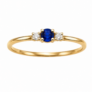 Anillo Trilogy gema de 2 mm